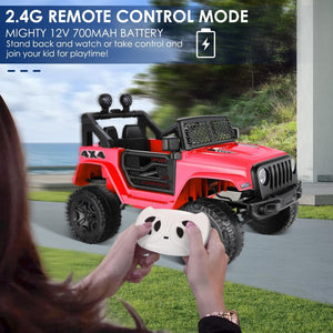 12V Electric 4-Wheel Ride-On Truck with Remote Control for Kids Trend Times 3