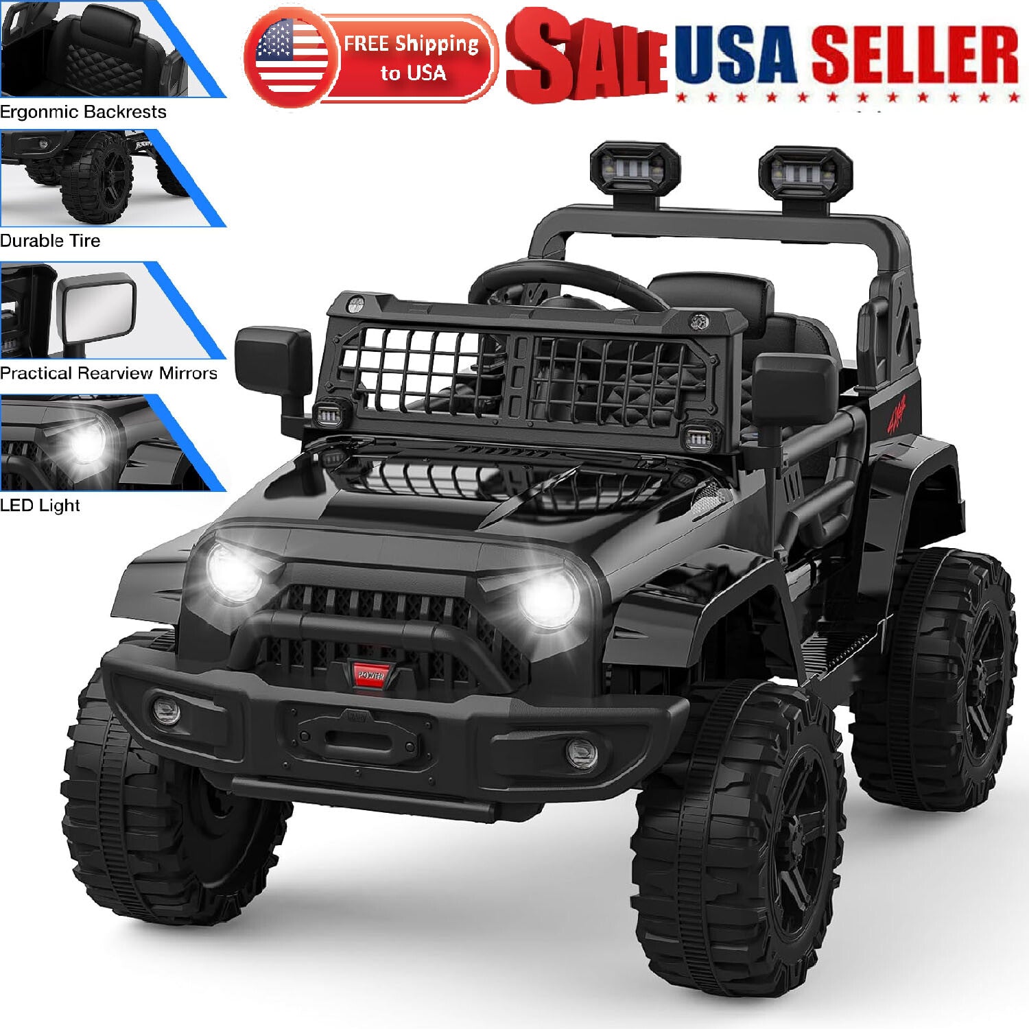 12V Battery-Powered Electric Ride-On Truck for Kids with Remote Control Toy Car Trend Times 11