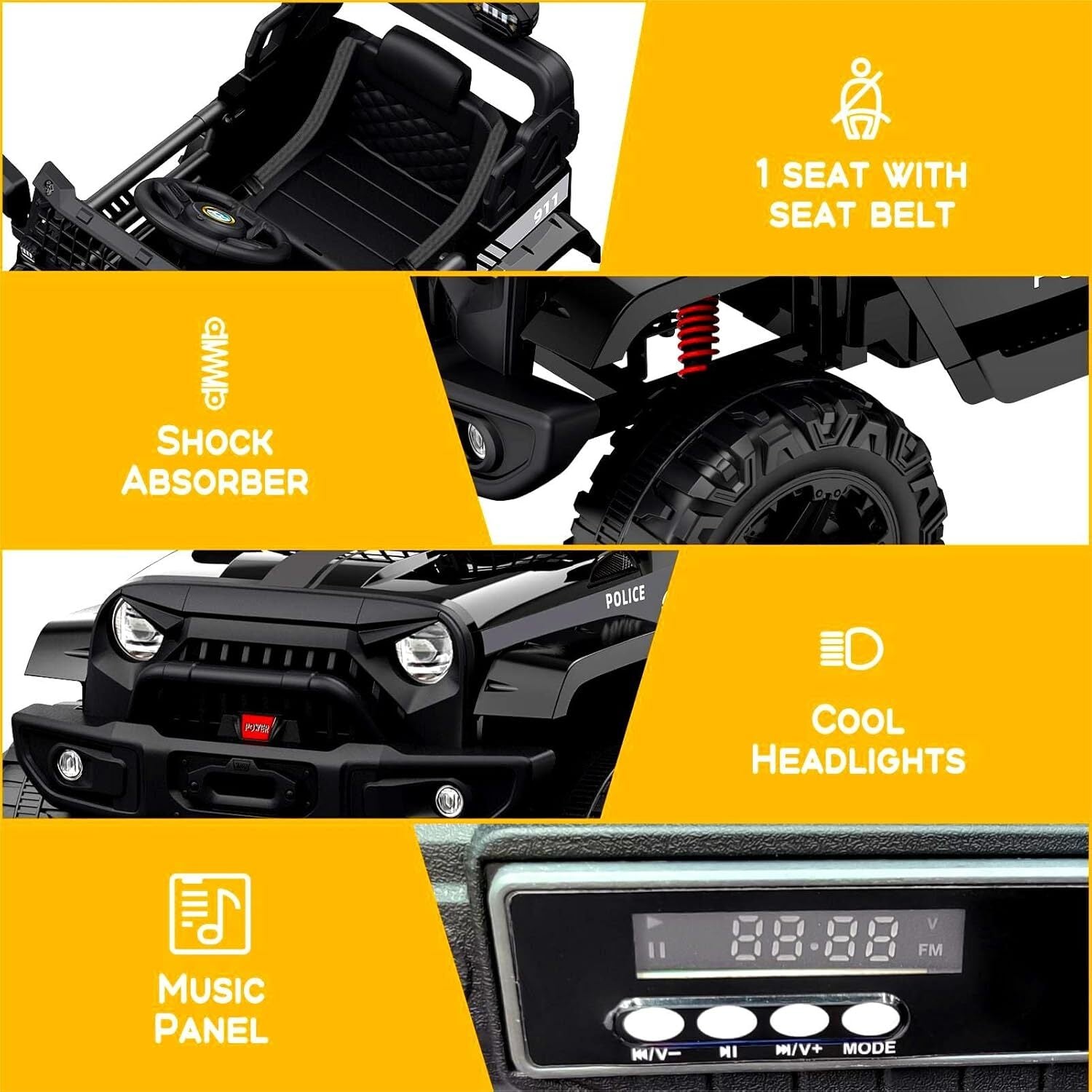 12V Battery-Powered Electric Ride-On Truck for Kids with Remote Control Toy Car Trend Times 5
