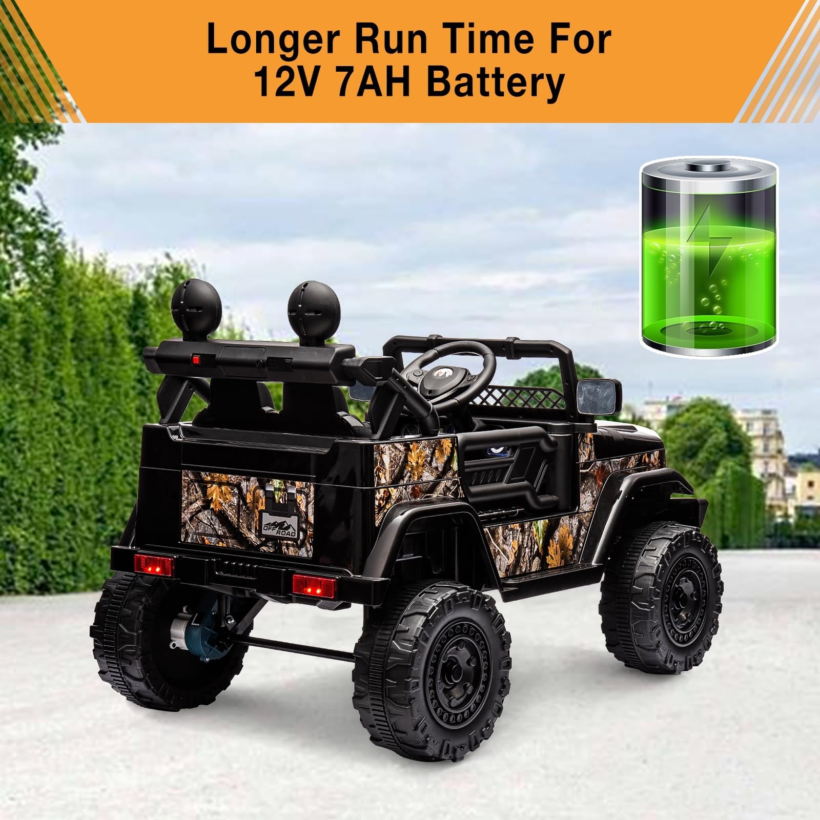 12V Battery Powered Ride-On Truck with Remote Control for Kids Trend Times 13