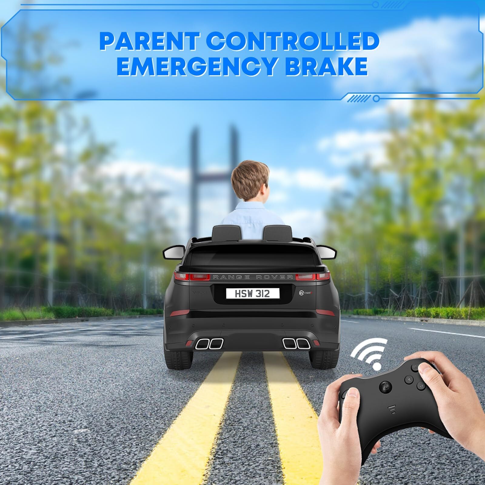 12V Licensed Land Rover Electric Ride-On Car for Kids with Remote Control Toy Trend Times 2