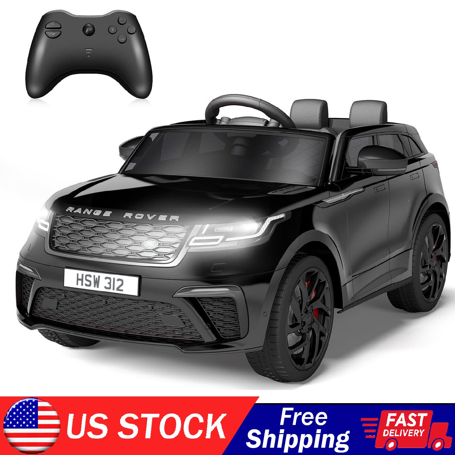 12V Licensed Land Rover Electric Ride-On Car for Kids with Remote Control Toy Trend Times 7
