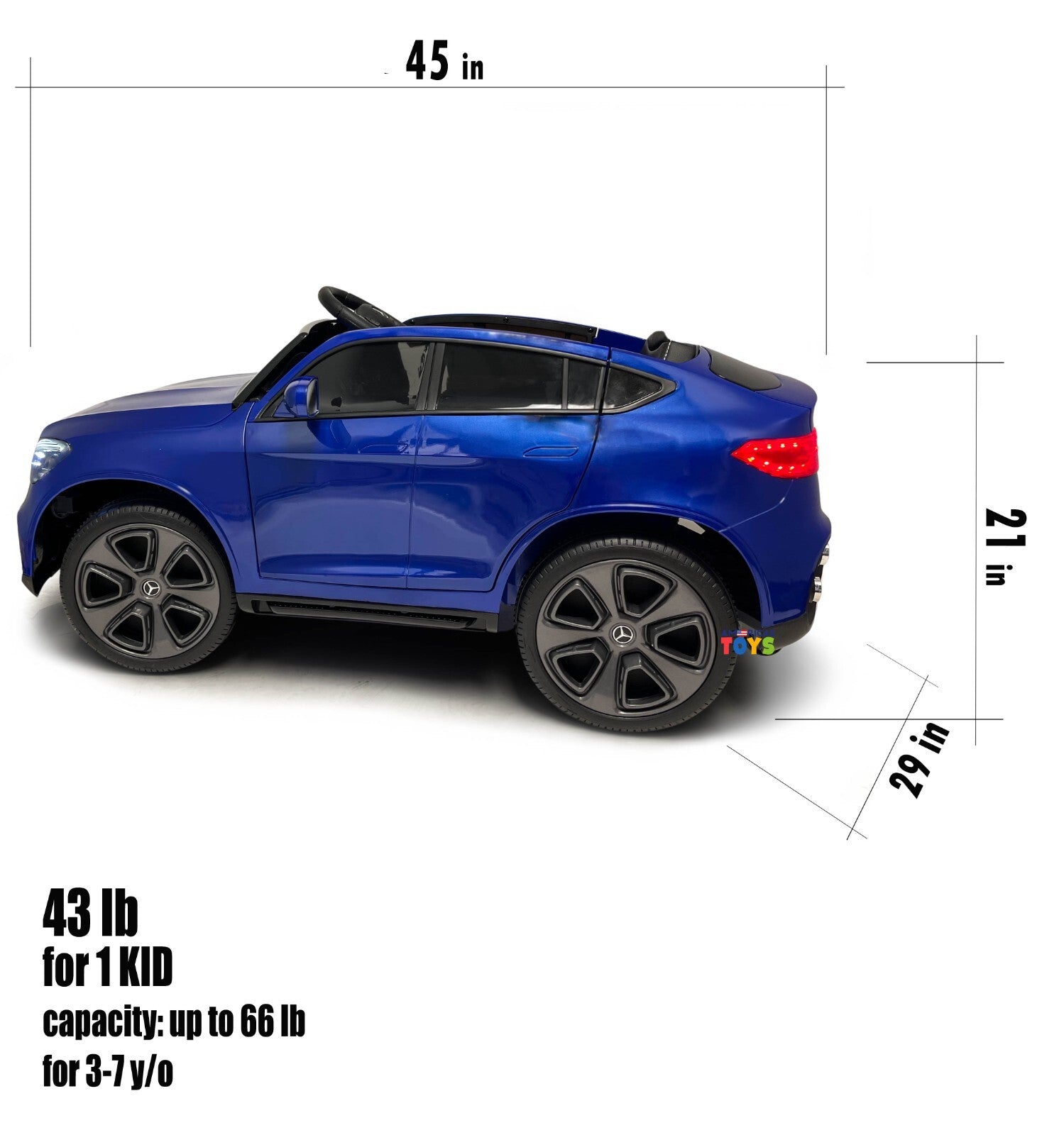 12V Electric Kids R/C Car with MP4 Screen Licensed Mercedes-Benz in Multiple Colors Trend Times 4