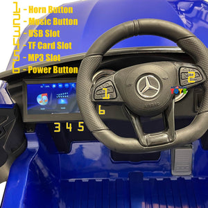 12V Electric Kids R/C Car with MP4 Screen Licensed Mercedes-Benz in Multiple Colors Trend Times 6