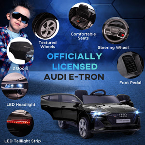 12V Electric Ride-On Car for Kids with Remote Control, Safety Belt, and LED Lights in Black Trend Times 6