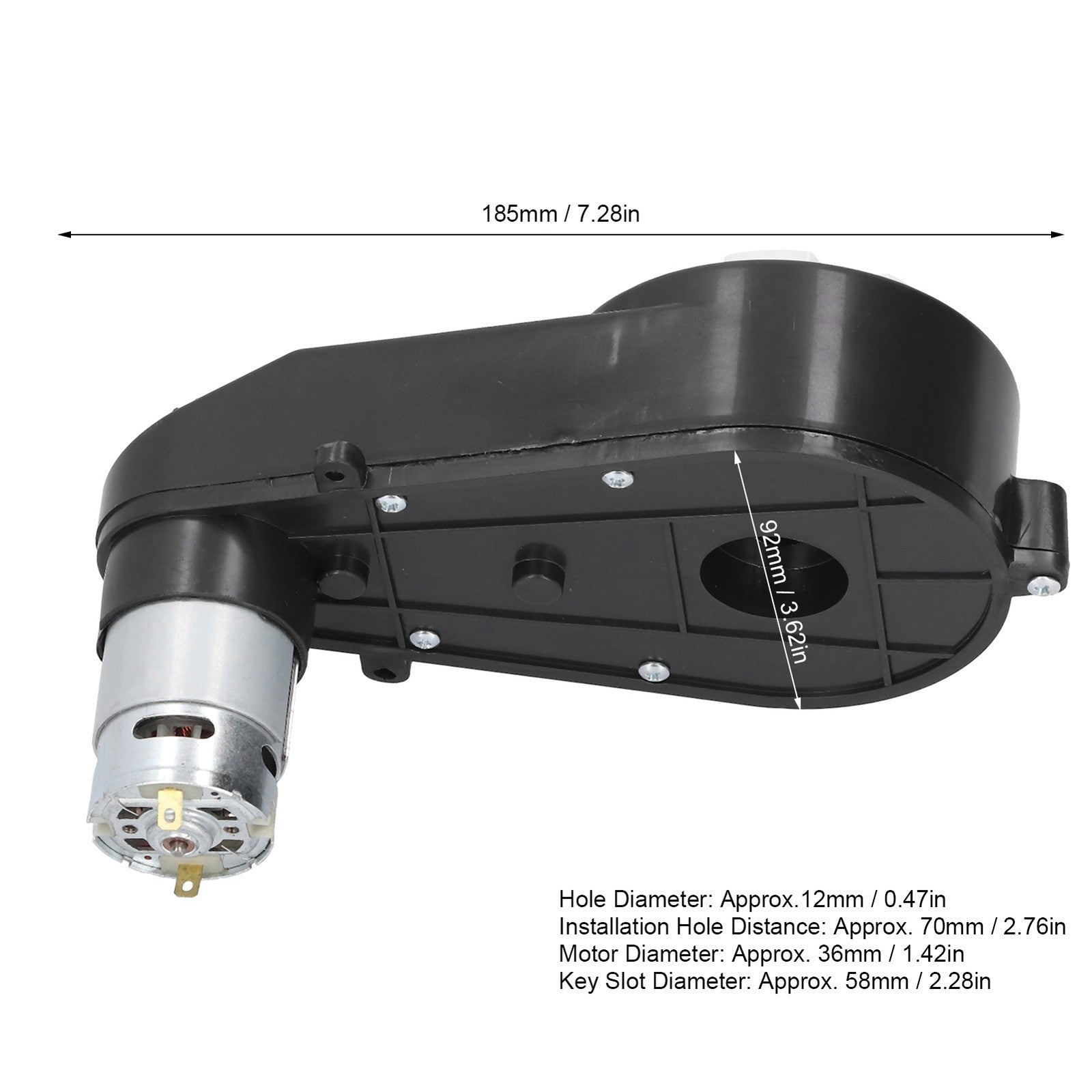 12V Electric Motor Gearbox for Kids' Toy Car Replacement Parts Trend Times 6