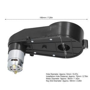12V Electric Motor Gearbox for Kids' Toy Car Replacement Parts Trend Times 6