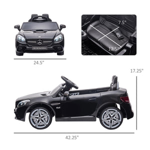 12V Electric Ride-On Car for Kids with Parental Remote Control, Dual Motors, Music, and Lights in Black Trend Times 2
