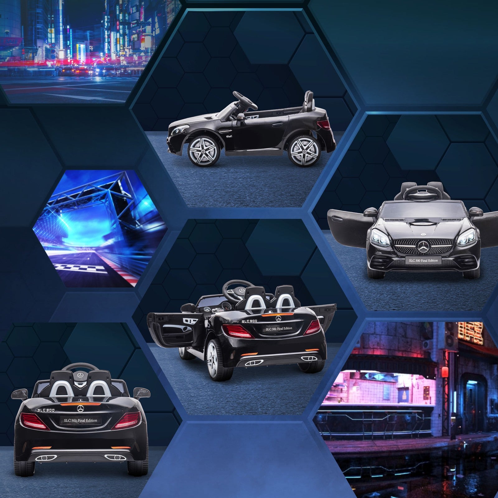 12V Electric Ride-On Car for Kids with Parental Remote Control, Dual Motors, Music, and Lights in Black Trend Times 7