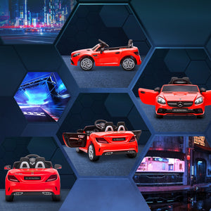 12V Electric Ride-On Car for Kids with Parental Remote Control, Dual Motors, Music, and Lights in Red Trend Times 7