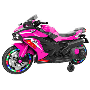 12V Electric Ride-On Motorcycle for Kids with Lights, Wheels, and Bluetooth Music Trend Times 1