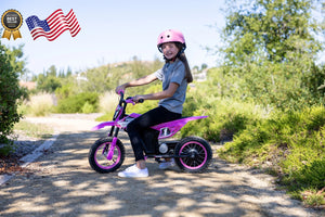 12V Electric Battery-Powered Pink Dirt Bike for Kids Ages 5 and Up Trend Times 6