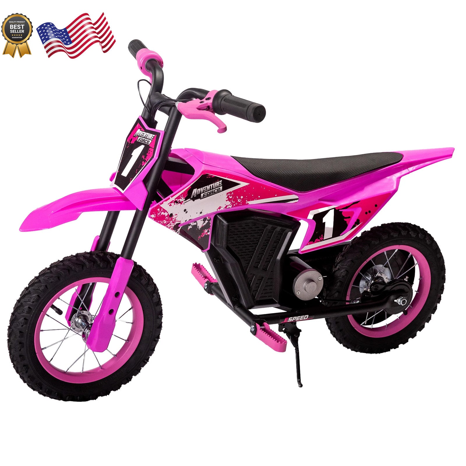 12V Electric Battery-Powered Pink Dirt Bike for Kids Ages 5 and Up Trend Times Variant 0