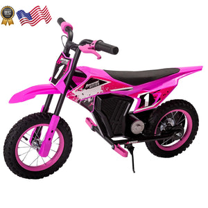 12V Electric Battery-Powered Pink Dirt Bike for Kids Ages 5 and Up Trend Times Variant 0