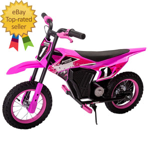 12V Electric Pink Dirt Bike for Kids Battery Powered Ride-On Ages 5 and Up Trend Times Variant 0