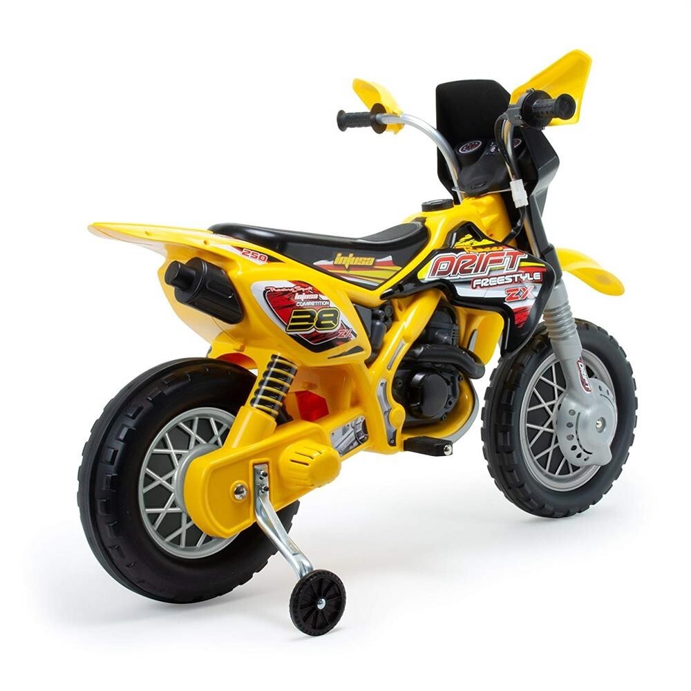 12V Battery-Powered Electric 4-Wheel Dirt Bike Ride-On Toy for Kids Trend Times 3