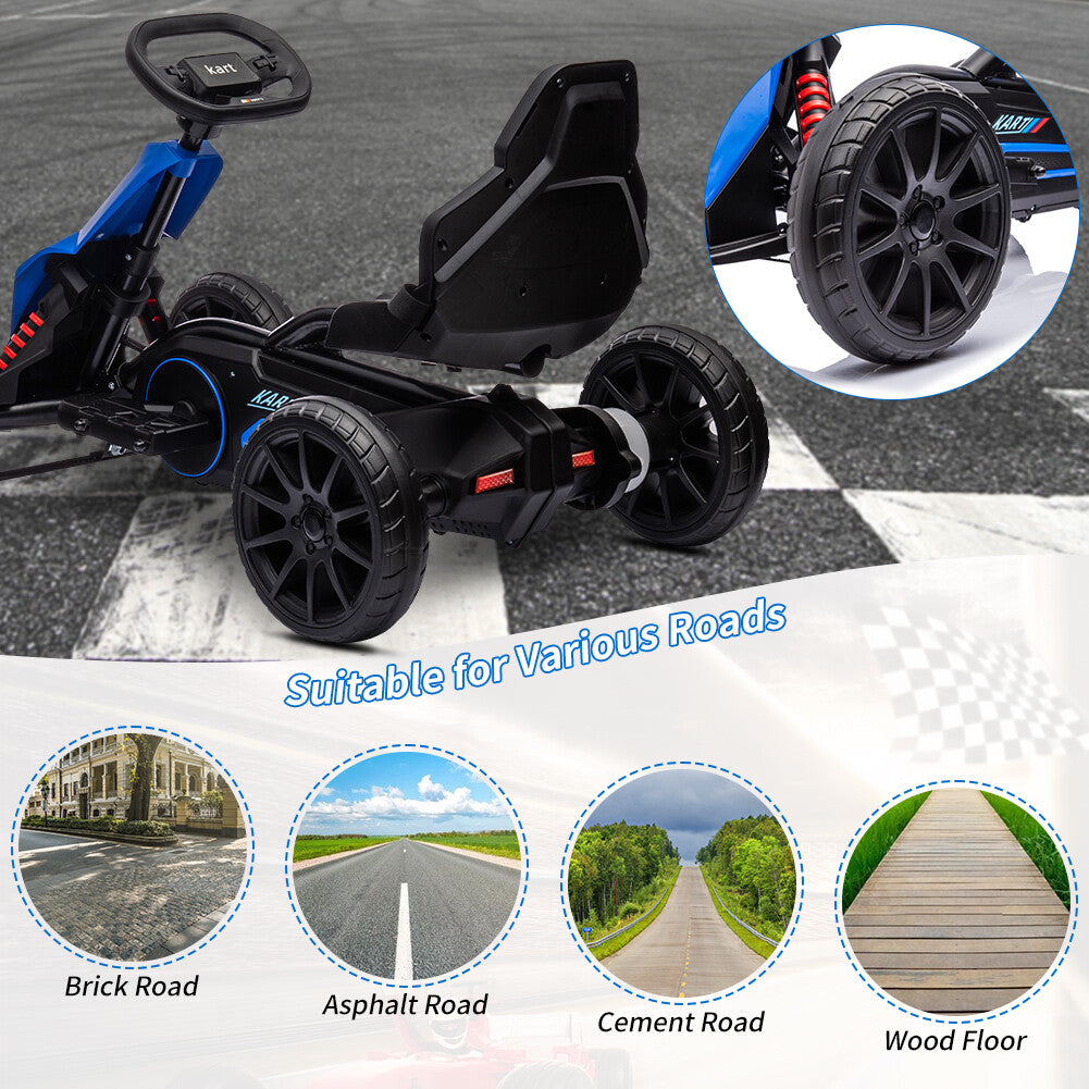 12V Electric Drift Kart for Kids with 35W Motor and Adjustable Speed for Ages 3-6 Trend Times 12