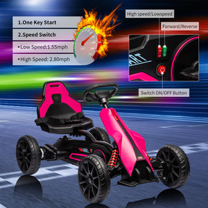 12V Electric Drift Kart for Kids with 35W Motor and Adjustable Speed for Ages 3-6 Trend Times 20