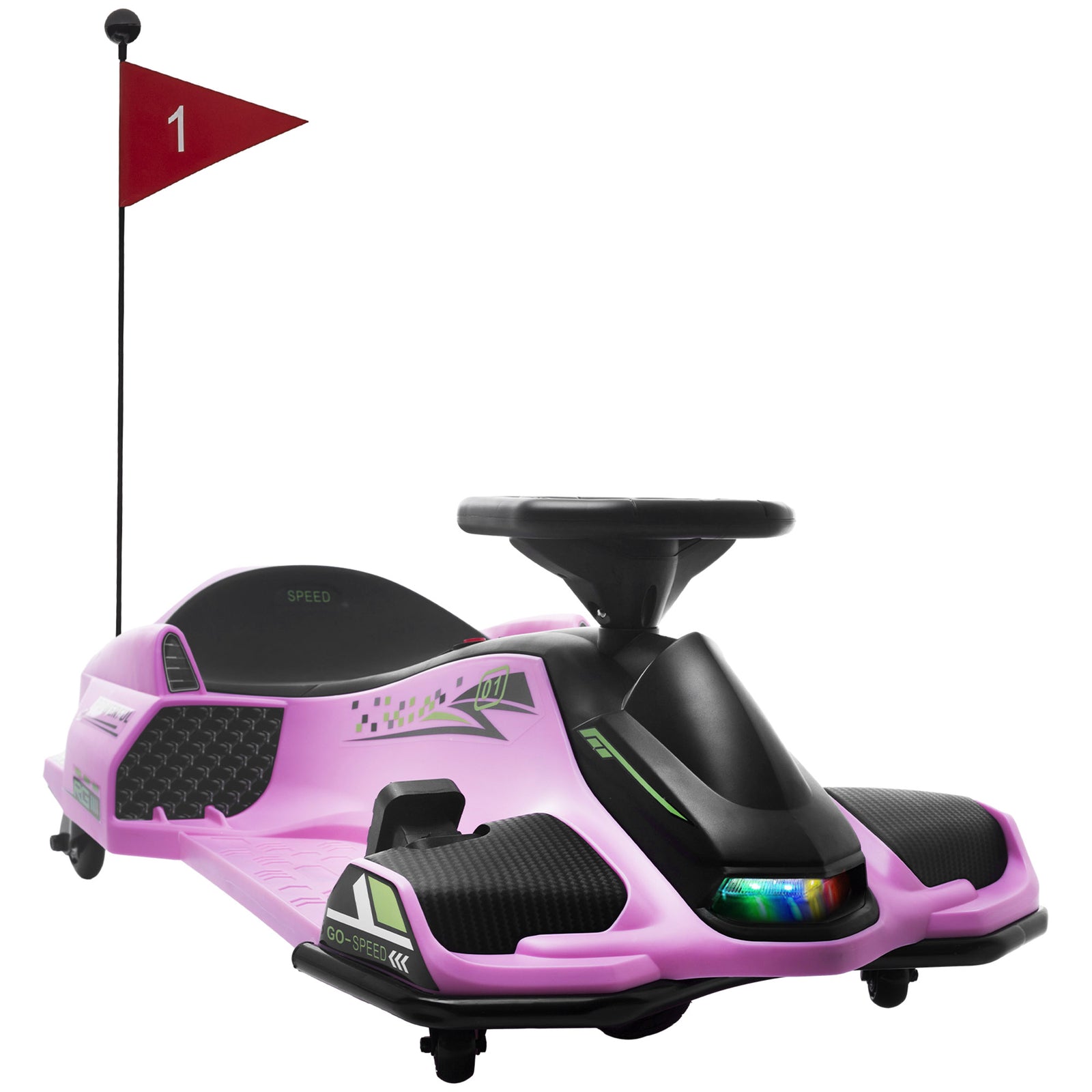 12V Electric Drift Go-Kart with Slow Start, 1.9-5 MPH Ride-On Car for Kids 8-12 Years Trend Times 9
