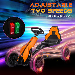 12V Electric Ride-On Go-Kart for Kids Ages 3-8 Battery-Powered Outdoor Vehicle Toy Trend Times 4
