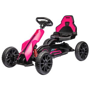 12V Electric Pink Kids Go-Kart with Adjustable Speed Trend Times 3