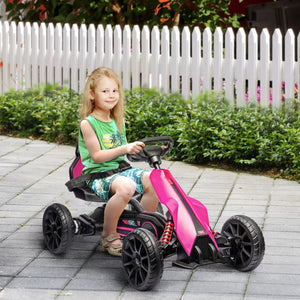 12V Electric Pink Kids Go-Kart with Adjustable Speed Trend Times Variant 0