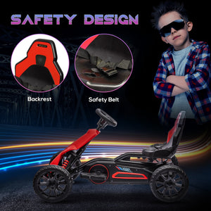 12V Electric Go-Kart for Kids with Adjustable Speed in Red Trend Times 6
