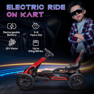 12V Electric Kids Go-Kart with Adjustable Speed, Red Trend Times 4
