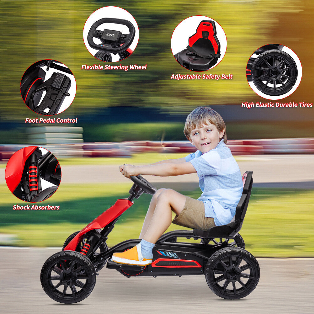 12V Electric Drift Go-Kart for Toddlers with 7Ah Battery and 35W Motor Trend Times 4