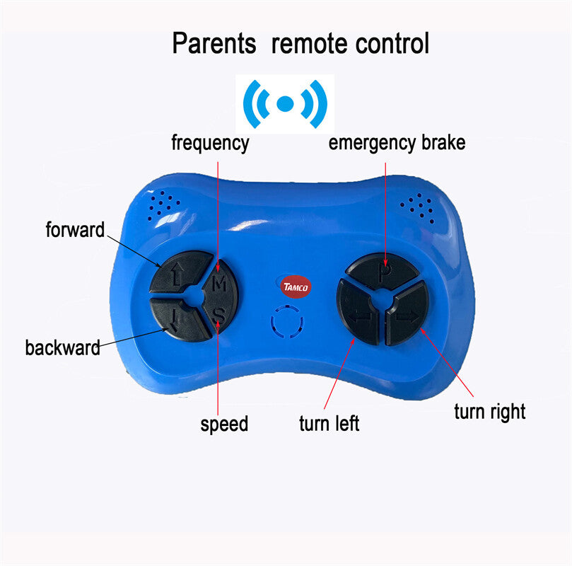 12V Electric Ride-On Toy Car with Remote Control Motorized Vehicle for Boys Trend Times 3