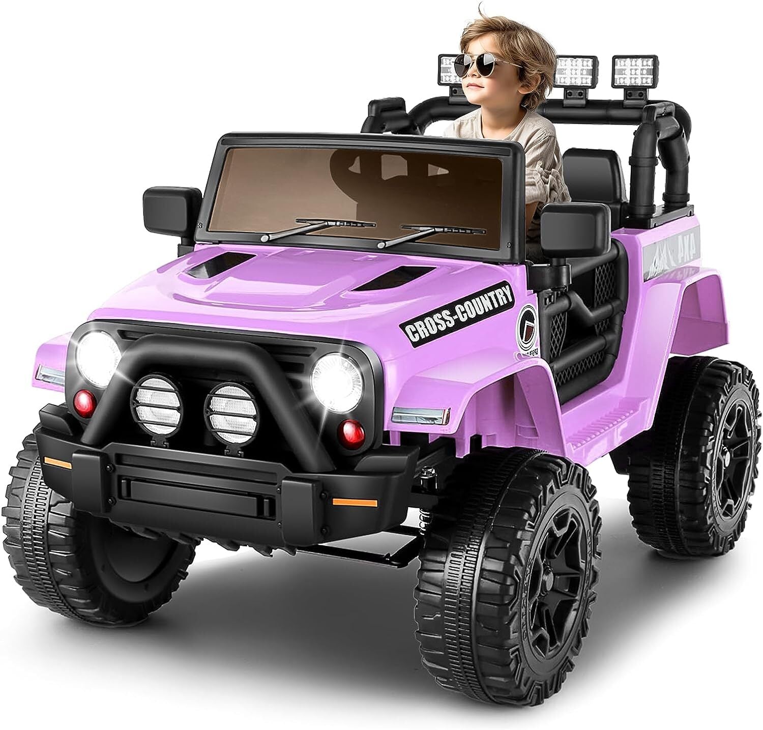 12V Electric Kids Jeep Truck Ride-On with Remote Control, Two Seats and Three Speeds Trend Times 13