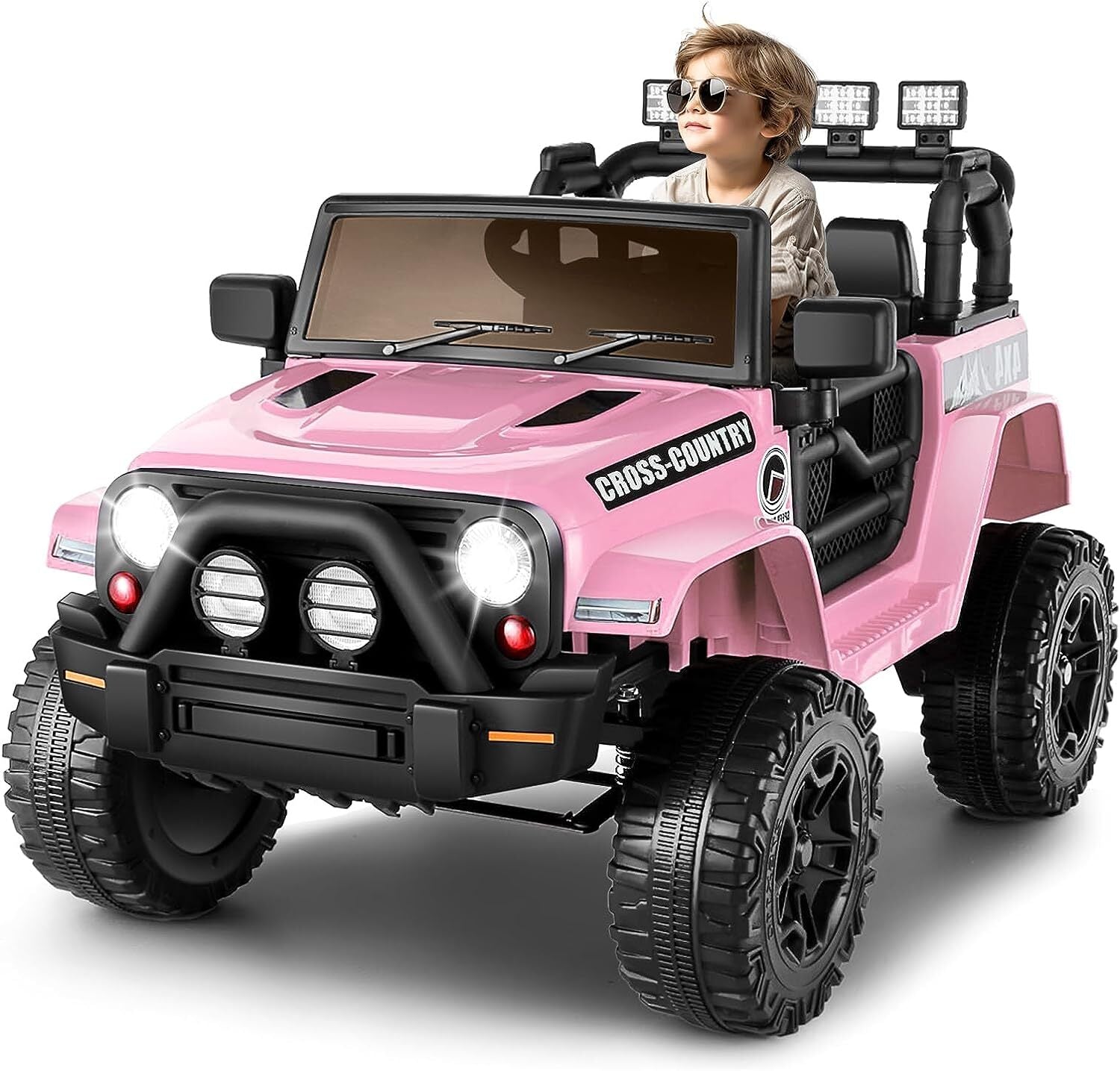 12V Electric Kids Jeep Truck Ride-On with Remote Control, Two Seats and Three Speeds Trend Times 17