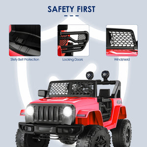 12V Electric Kids Jeep Truck Ride-On with Remote Control, Two Seats and Three Speeds Trend Times 4