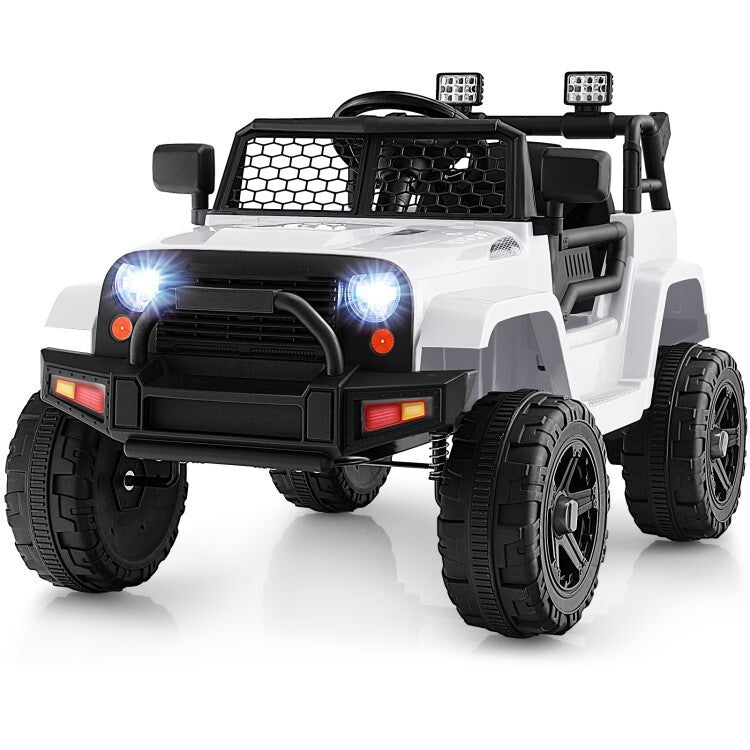 12V Electric Ride-On Truck Car Toy for Kids with Seat Belt, Music, and Remote Control Trend Times Variant 0