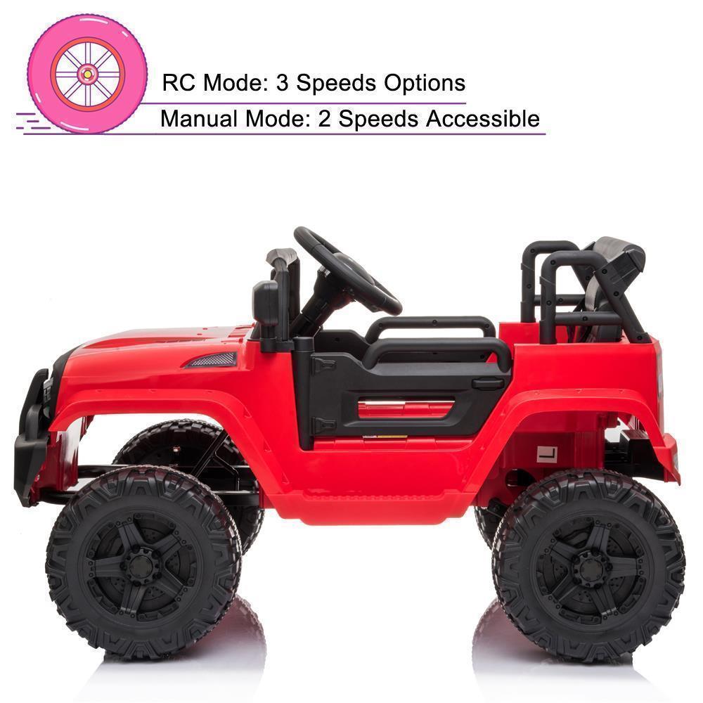 12V Electric Ride-On Truck for Kids with Seat Belt and Remote Control Trend Times 2