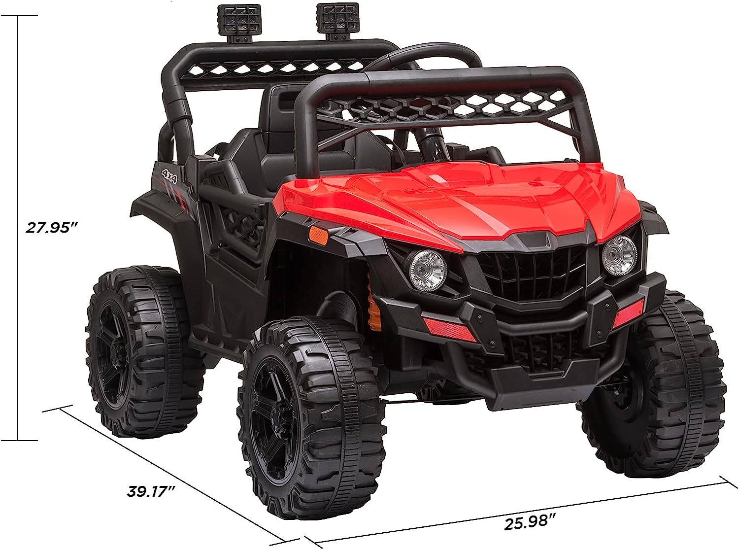 12V Electric Ride-On Truck Car Toy for Kids with Seat Belt and Remote Control Trend Times 2