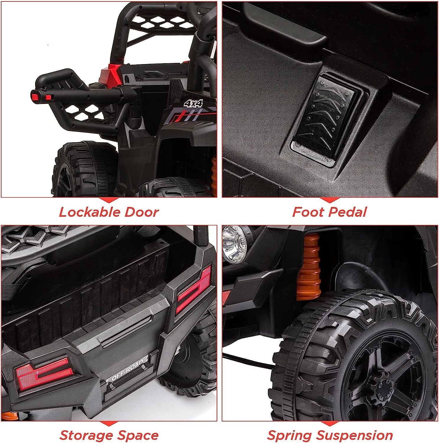 12V Electric Ride-On Truck Car Toy for Kids with Seat Belt and Remote Control Trend Times 6