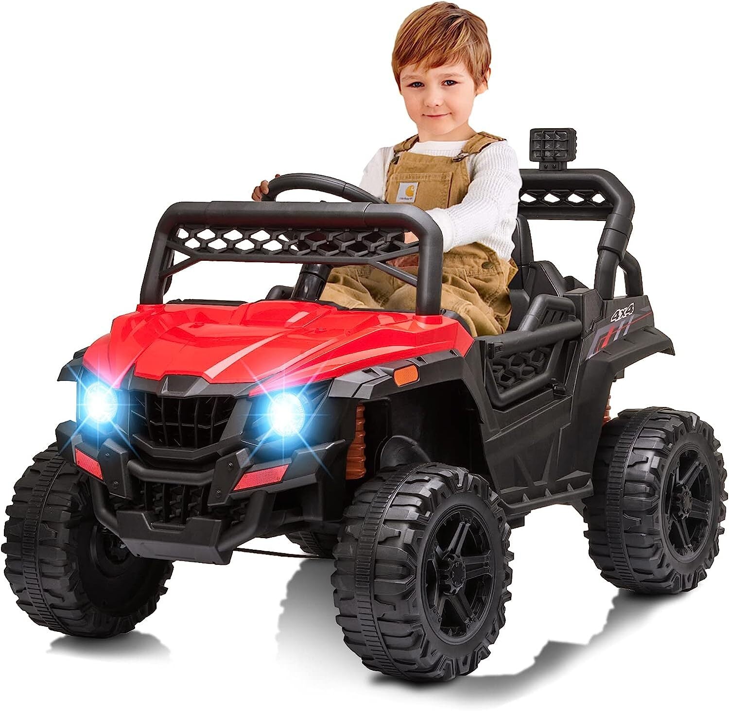 12V Electric Ride-On Truck Car Toy for Kids with Seat Belt and Remote Control Trend Times 9