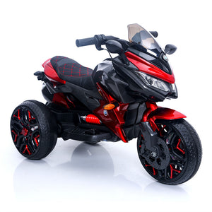 12V Electric 3-Wheel Kids Ride-On Motorcycle with Hand Controls and Lighting Wheels Trend Times 10