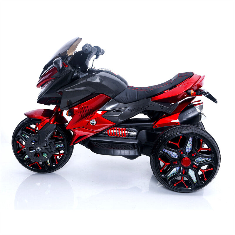 12V Electric Kids 3-Wheel Ride-On Motorcycle with Hand-Control and Lighting Wheels Trend Times 3