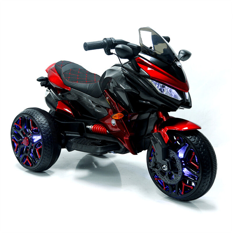 12V Electric Kids 3-Wheel Ride-On Motorcycle with Hand-Control and Lighting Wheels Trend Times 8