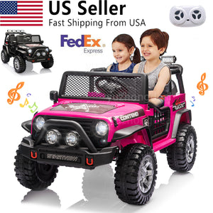 12V Electric 2-Seater Kids Ride-On Jeep Car with Remote Control Trend Times 1