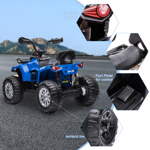 12V Electric Kids Ride-On Beach ATV Truck Toy with 2 Speeds and MP3 Battery Powered Trend Times 3