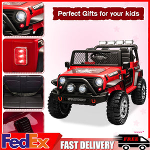 12V Electric 2-Seater Kids Ride-On Jeep Truck Toy with Bluetooth and Remote Control Trend Times 1