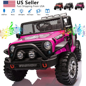 12V Electric Kids Ride-On 2-Seater Jeep Truck with MP3 and Remote Control Trend Times 1