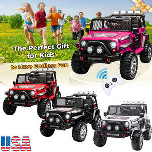 12V Electric 2-Seater Kids Ride-On Jeep Truck with Remote Control Toy Car Trend Times 10
