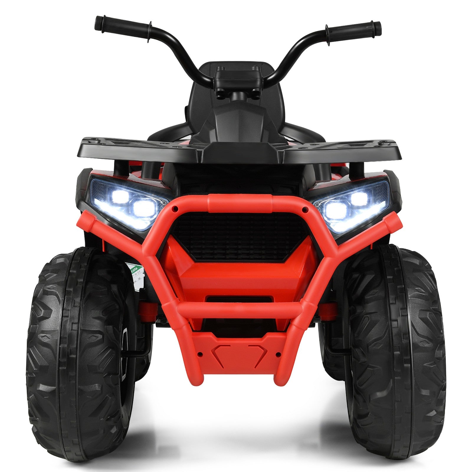 12V Electric Kids Ride-On Red ATV 4-Wheeler Quad with LED Lights Trend Times 4