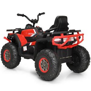 12V Electric Kids Ride-On Red ATV 4-Wheeler Quad with LED Lights Trend Times 5