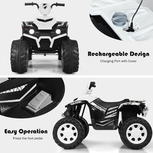 12V Electric Kids Ride-On ATV 4-Wheeler Quad with Music and LED Lights Trend Times 7