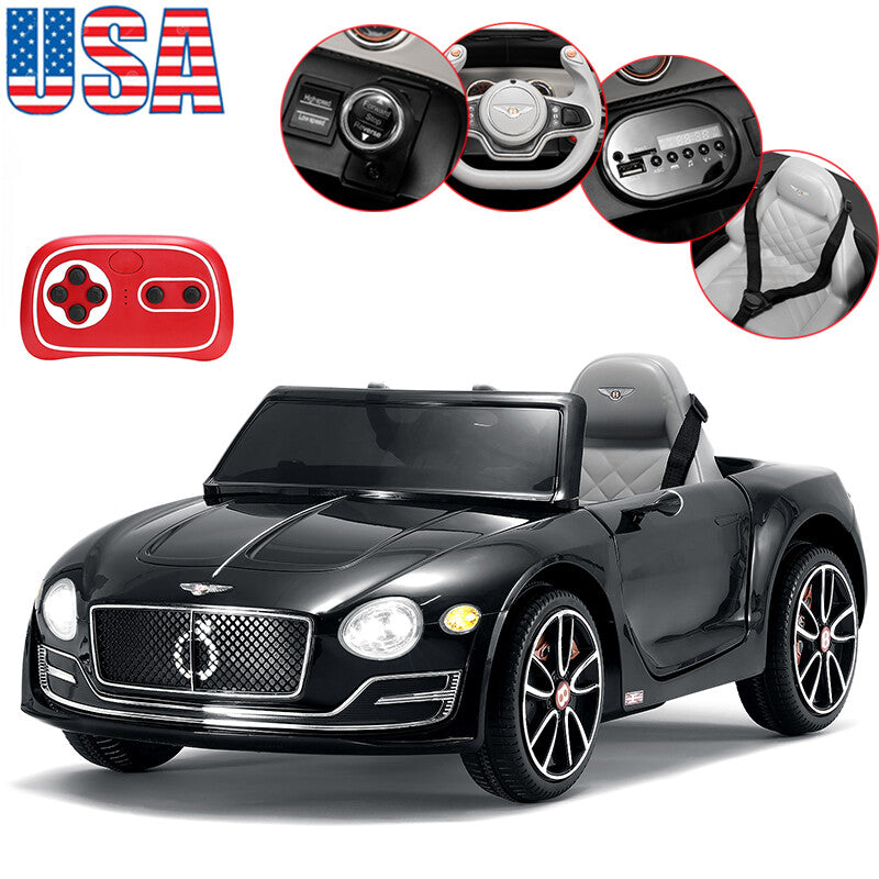 12V Licensed Bentley-Style Electric Ride-On Car for Kids with Remote Control and LED Lights Trend Times 0